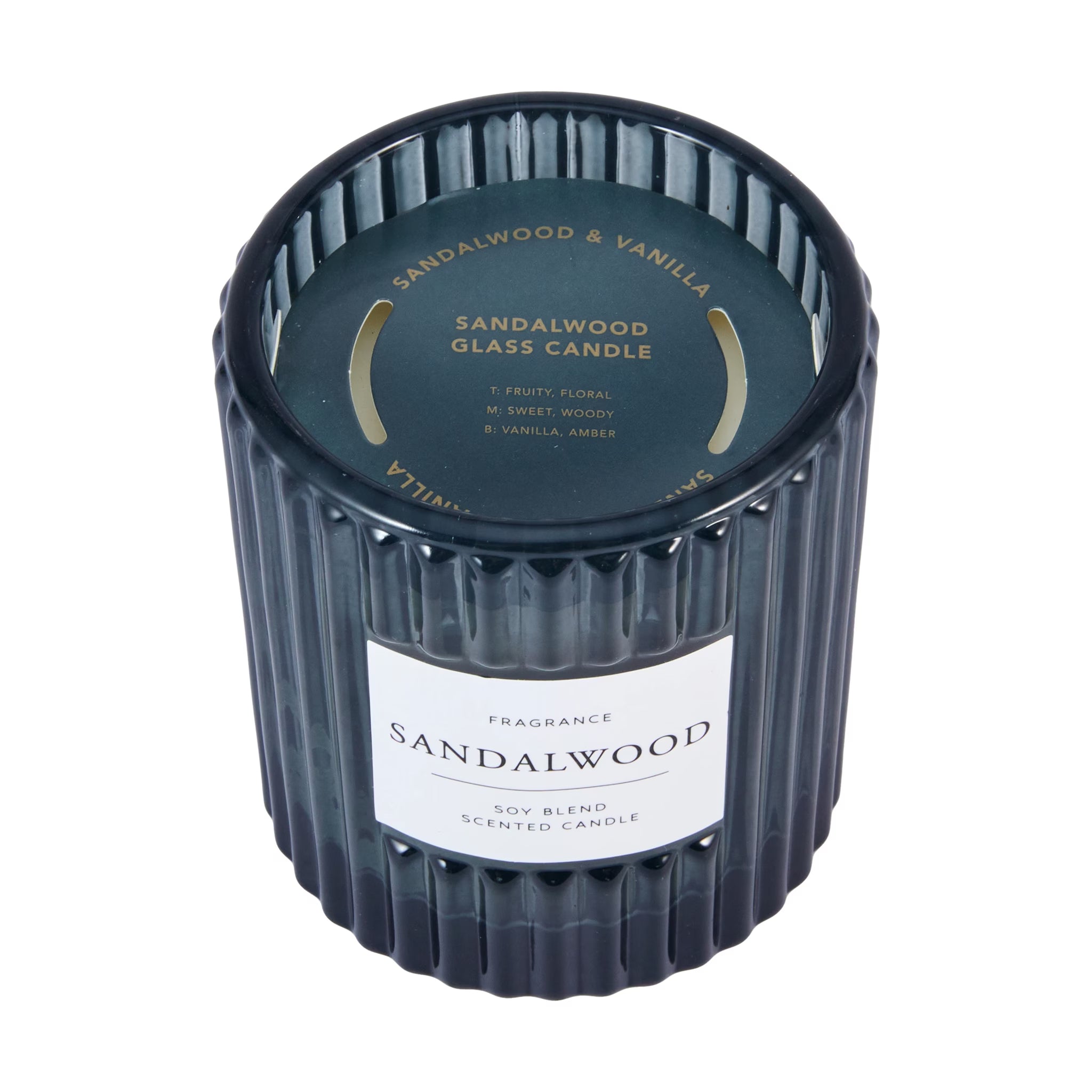 Sandalwood Glass Candle
