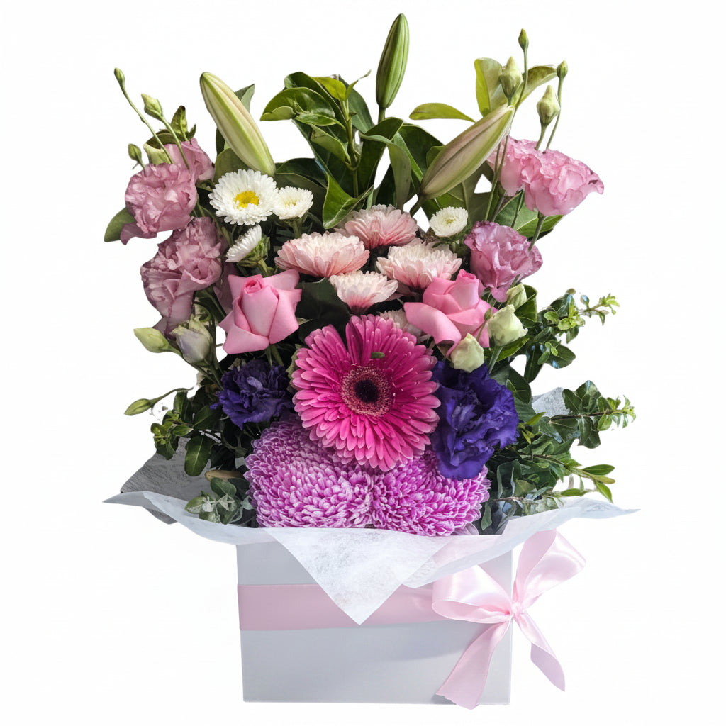 Pretty Hatbox Medium Flowers