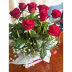 Red Roses Hat Box